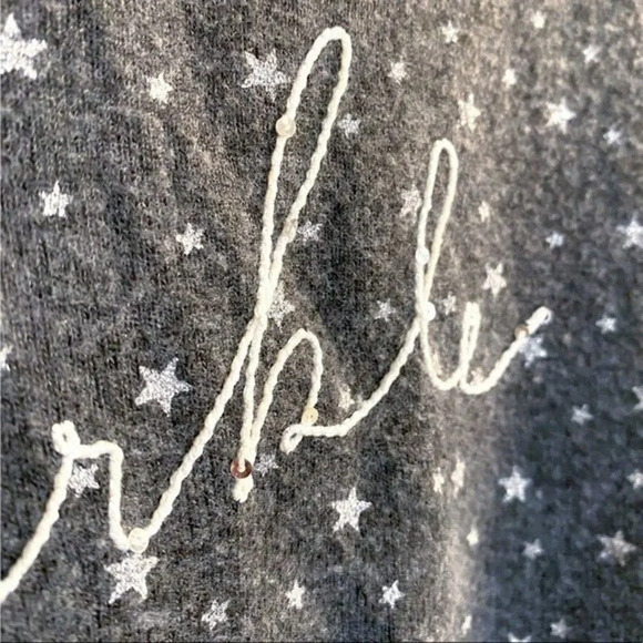 Sundry NWT Gray Sparkle Pullover Sweater Size 1 (Small) Draped Back Detail New - Picture 4 of 14